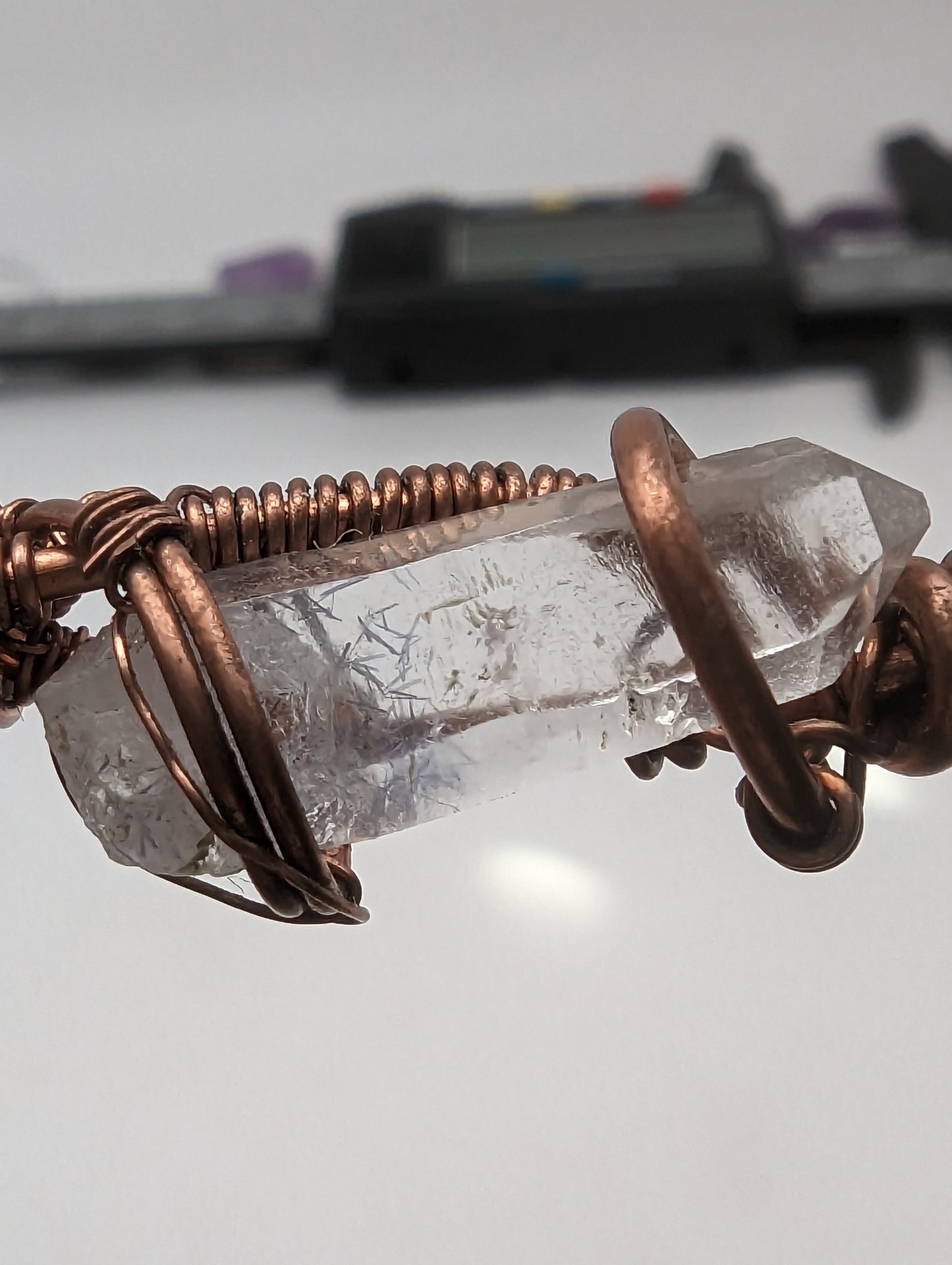 Wand / Pendant Hybrid - Dumortierite Quartz in Copper