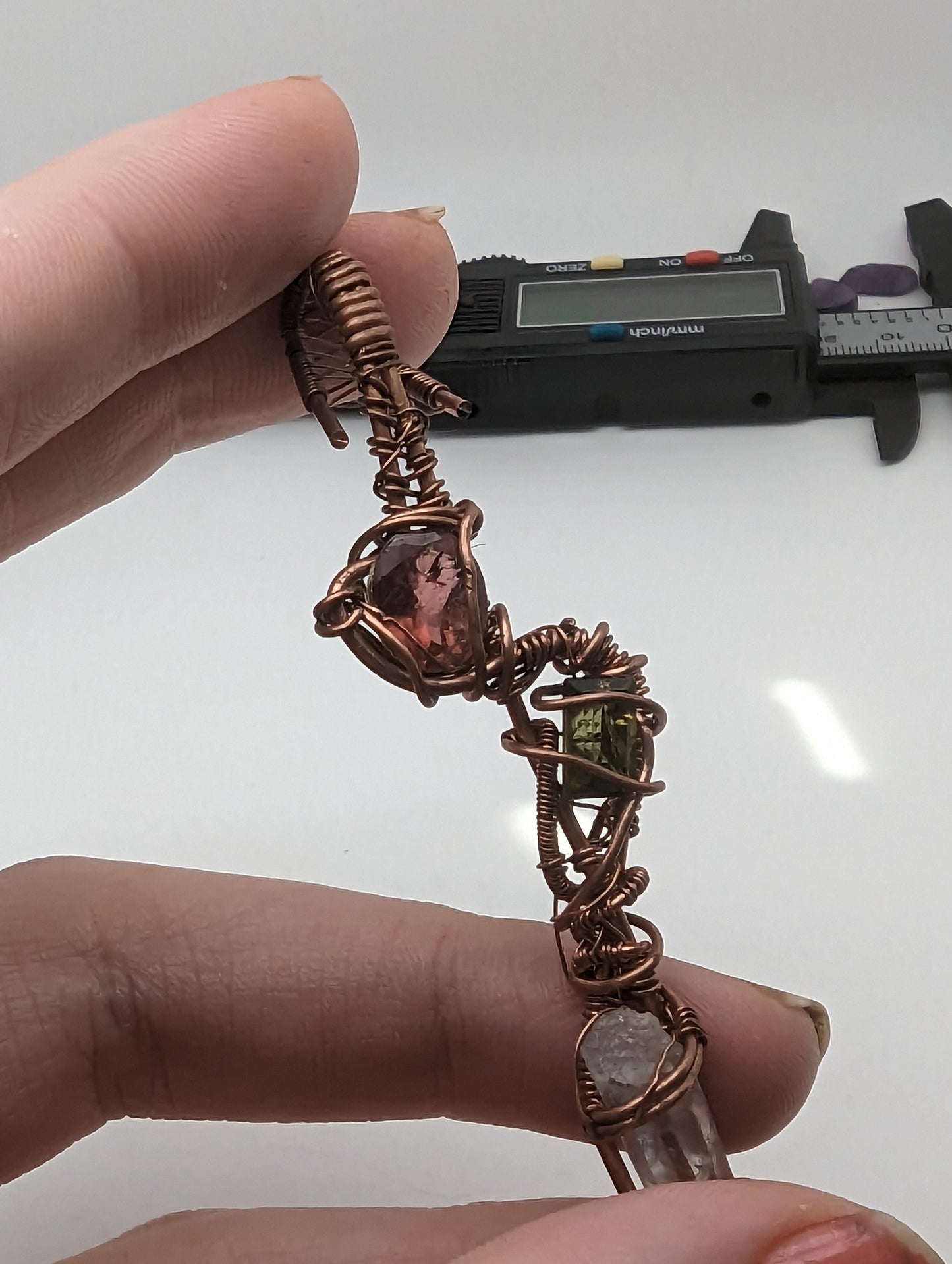 Wand / Pendant Hybrid - Dumortierite Quartz in Copper