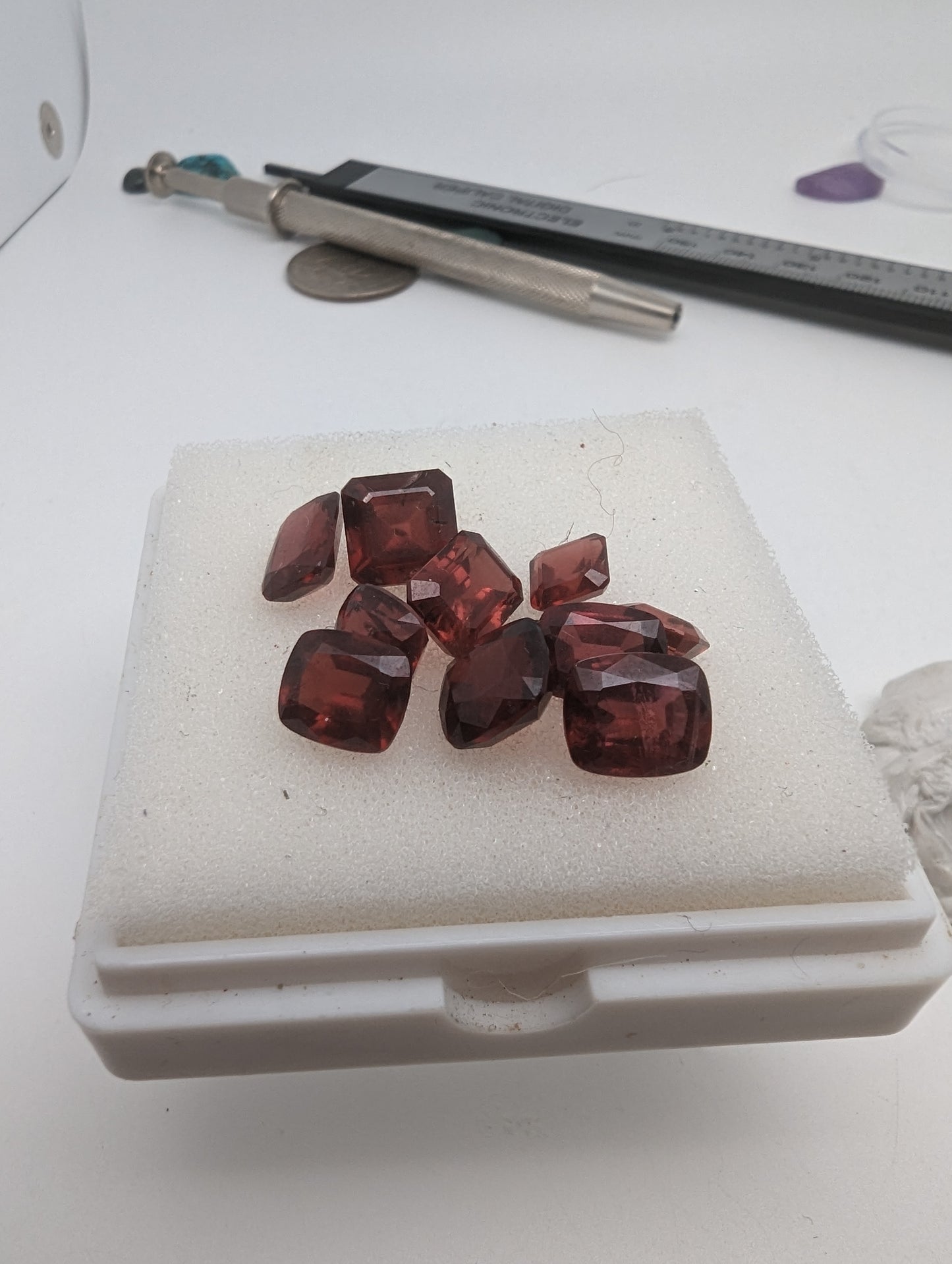 Rhodolite Garnet Facets - 10 pcs - 20.5cts - Whole Lot