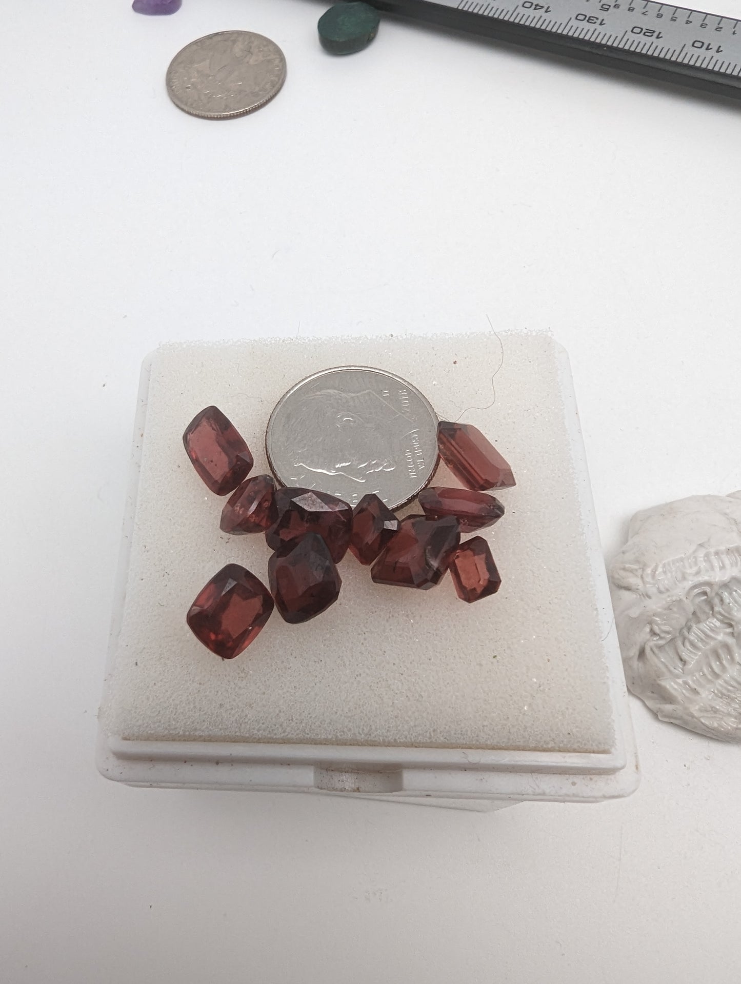 Rhodolite Garnet Facets - 10 pcs - 20.5cts - Whole Lot