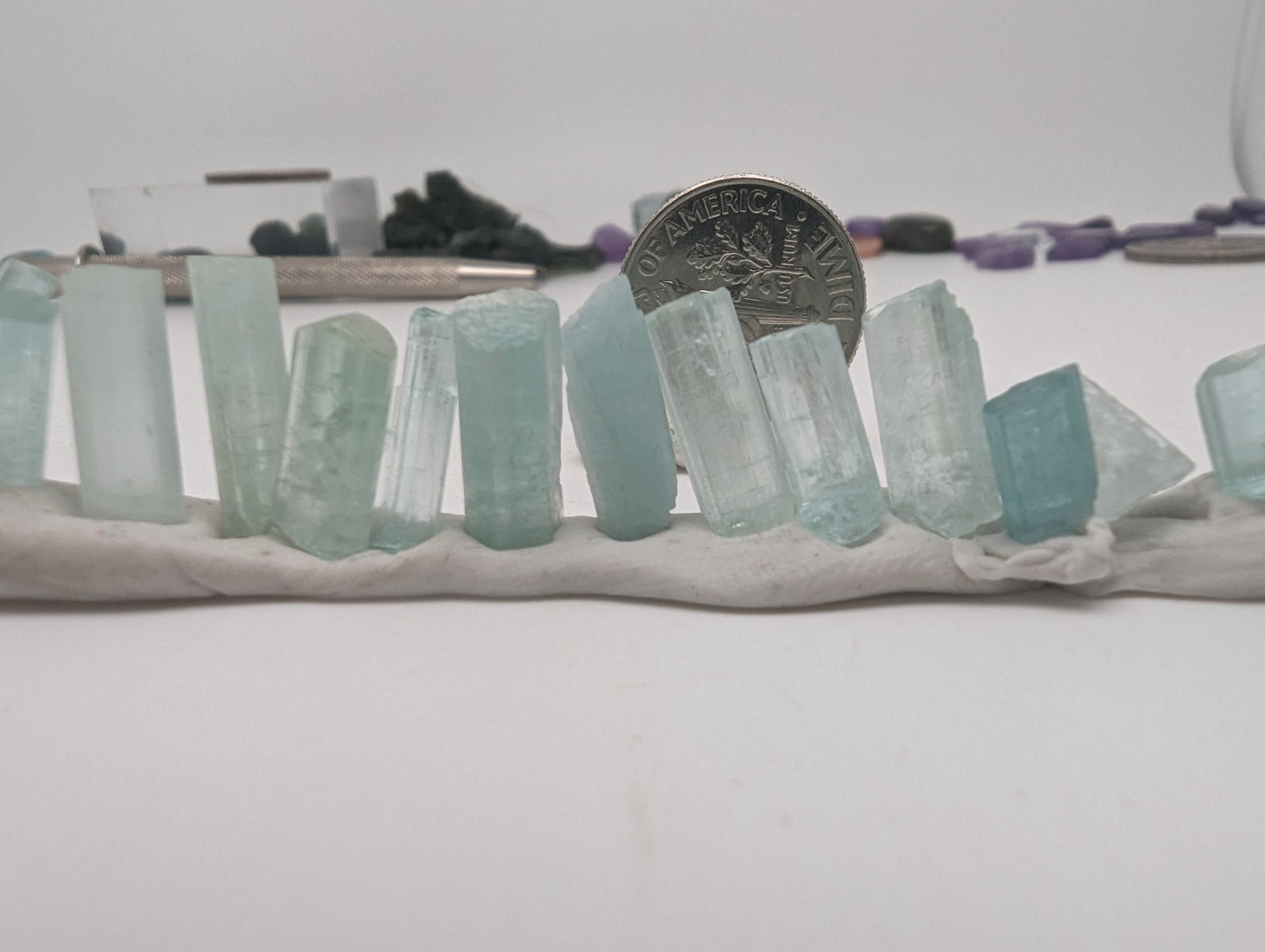 Blue-Green Tourmaline Lot - 10g(50cts) - 8-16mm