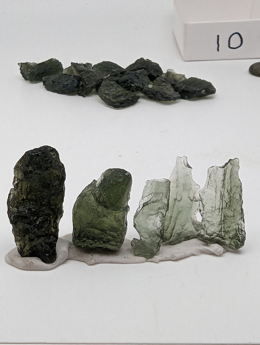 Moldavite Tektite Lot - 5 pieces - 6.07g - Whole Lot