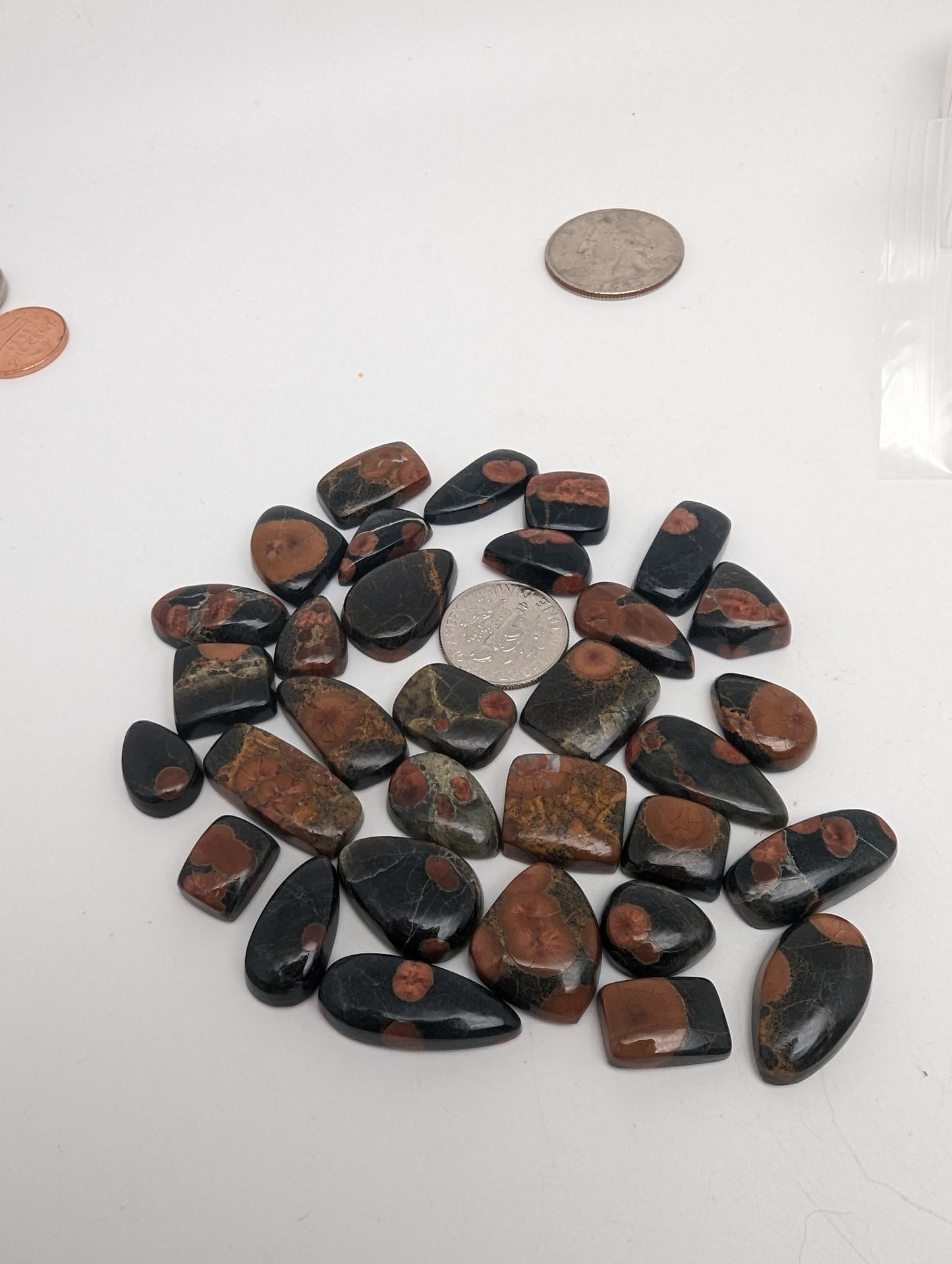 Peanut Butter Obsidian - Ring Size Cabochons