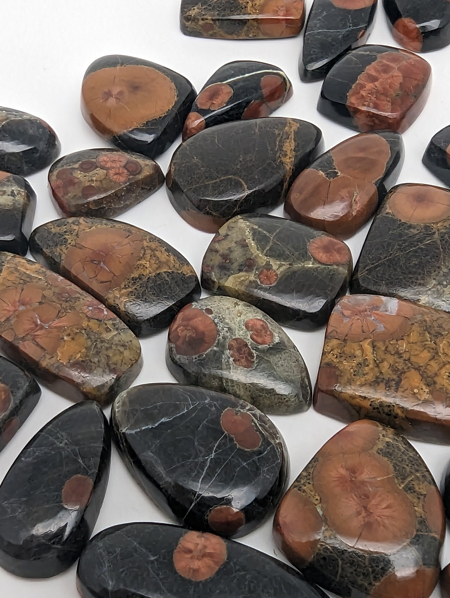 Peanut Butter Obsidian - Ring Size Cabochons