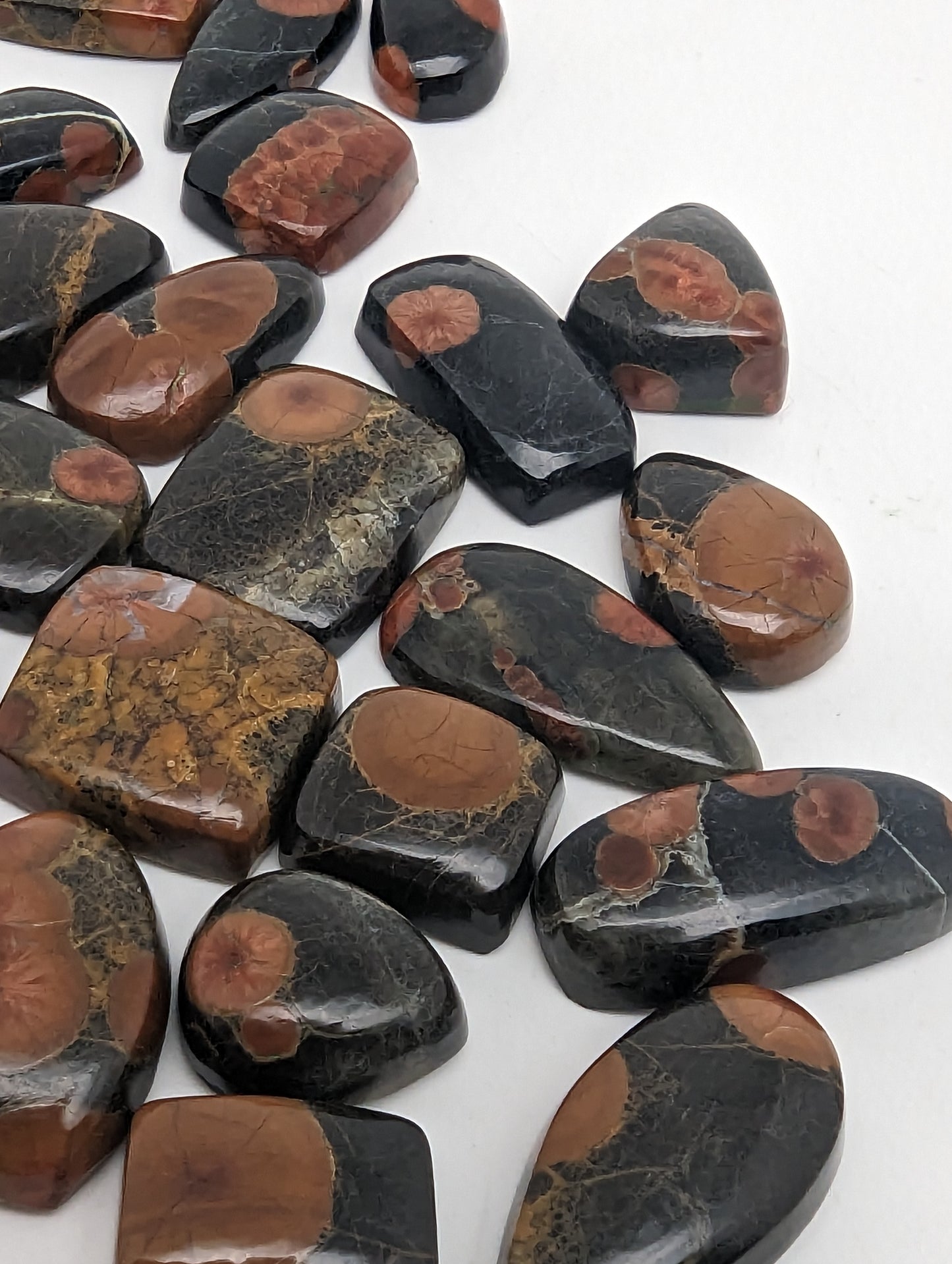 Peanut Butter Obsidian - Ring Size Cabochons