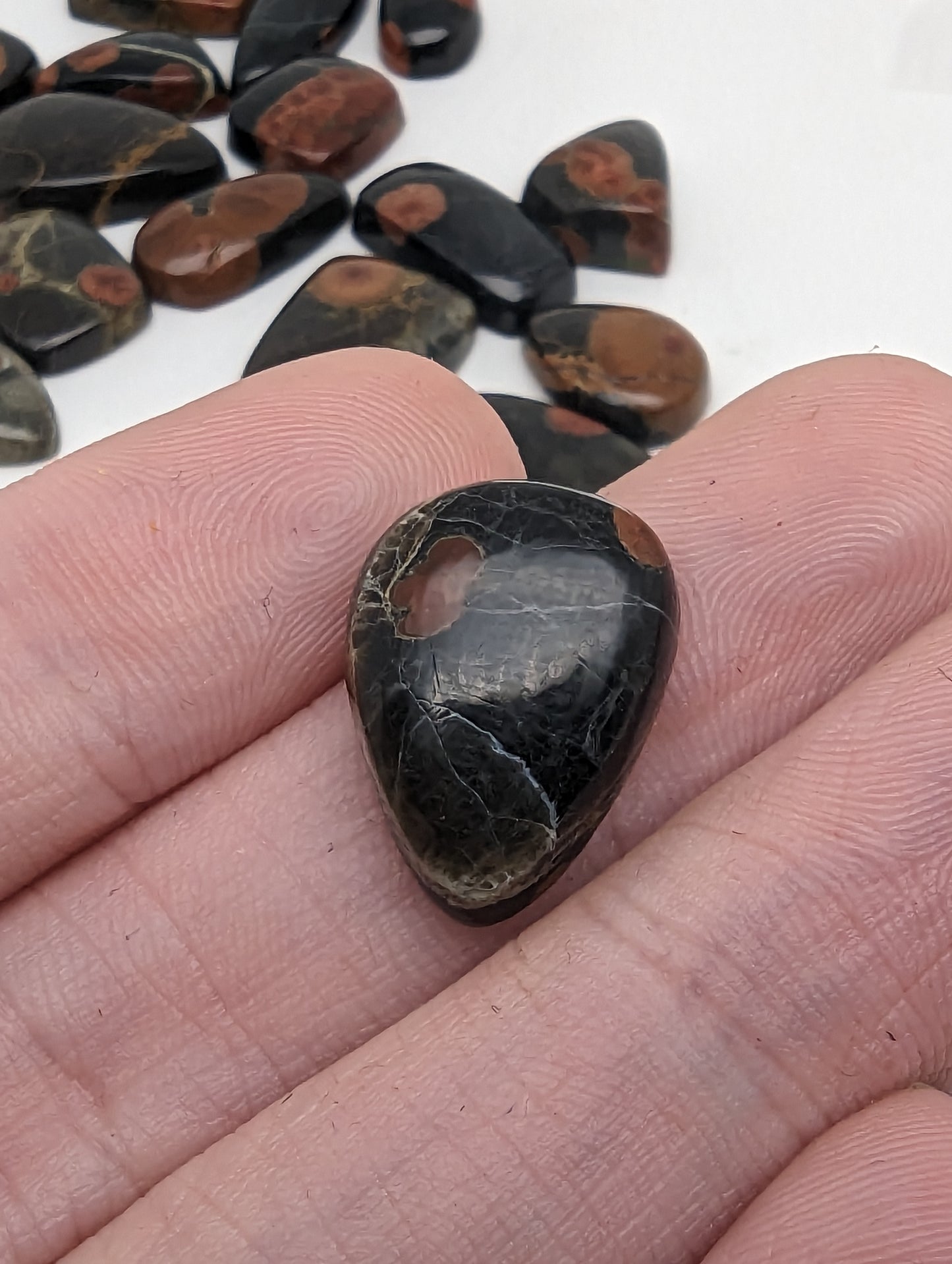 Peanut Butter Obsidian - Ring Size Cabochons