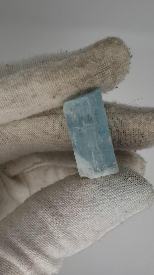 Aquamarine Rod - 8.25 grams - 26.1mm - Large Focal for Jewelry